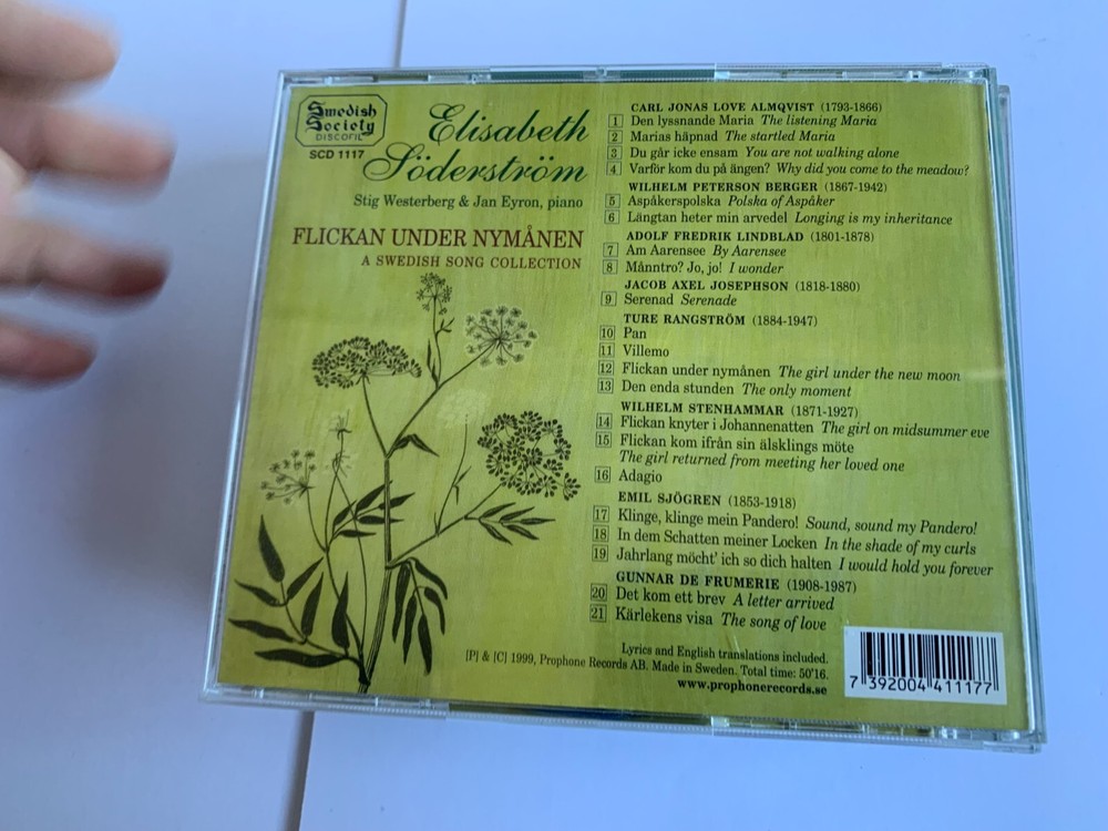 Elisabeth Soderstrom - Flickan Under Nymanen CD UNPLAYED MINT/NM [B26]