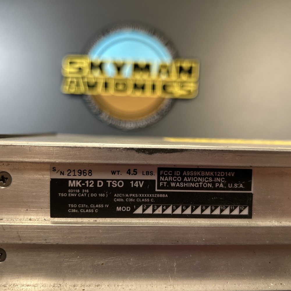 Narco MK 12D NAV/COM - Untested