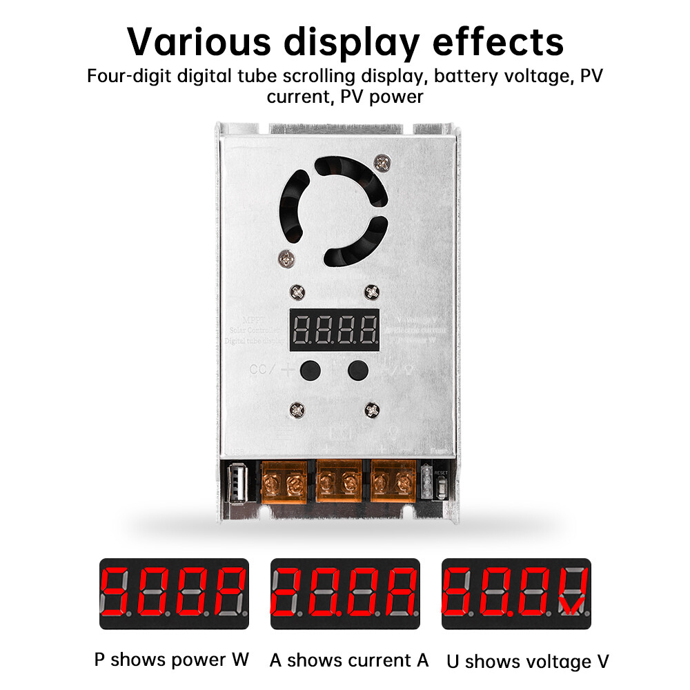 MPPT 500W 20A Solar Controller DC18-80V Step-down Charging Controller 12V 24V