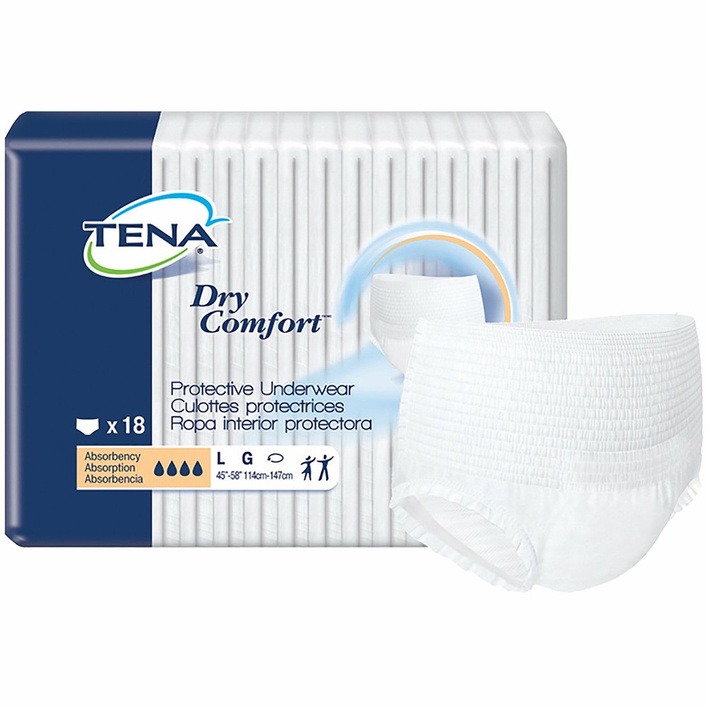 TENA Disposable Underwear Large 72 Ct