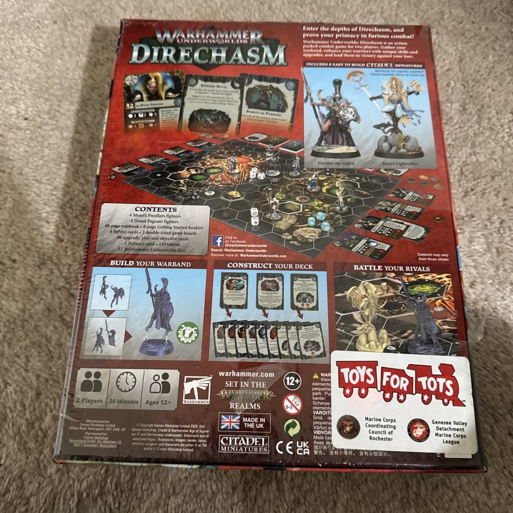 Warhammer Underworld Direchasm Core Set Game Lightly Damaged Seal