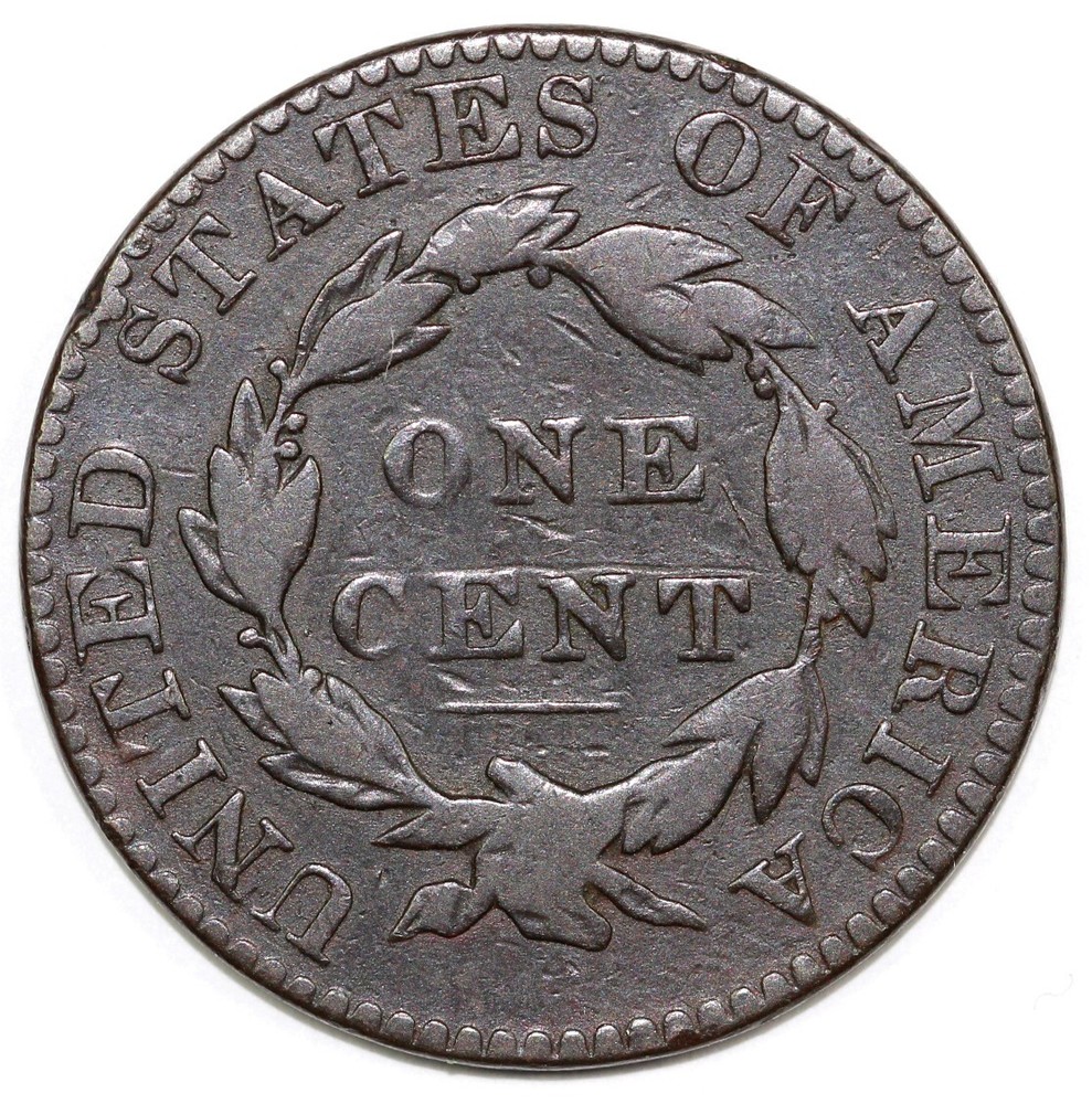 1822 1c N-8 Matron Head Large Cent