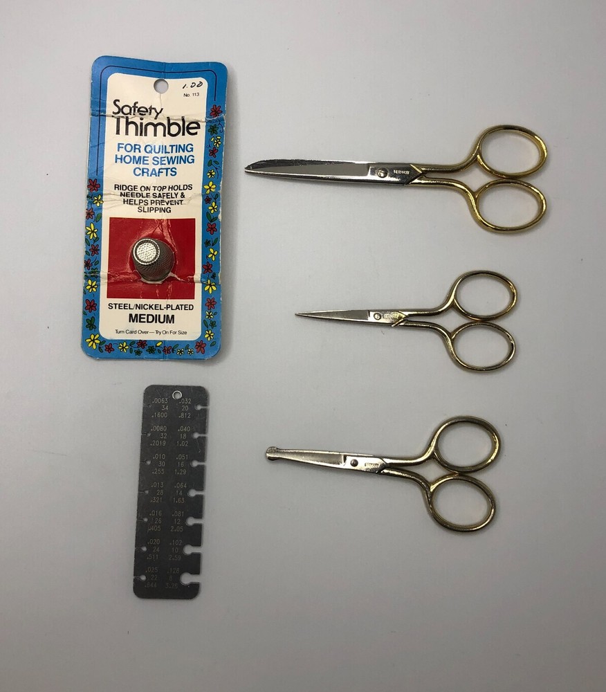 Scissors & Thimble Made in Germany Lot of 4