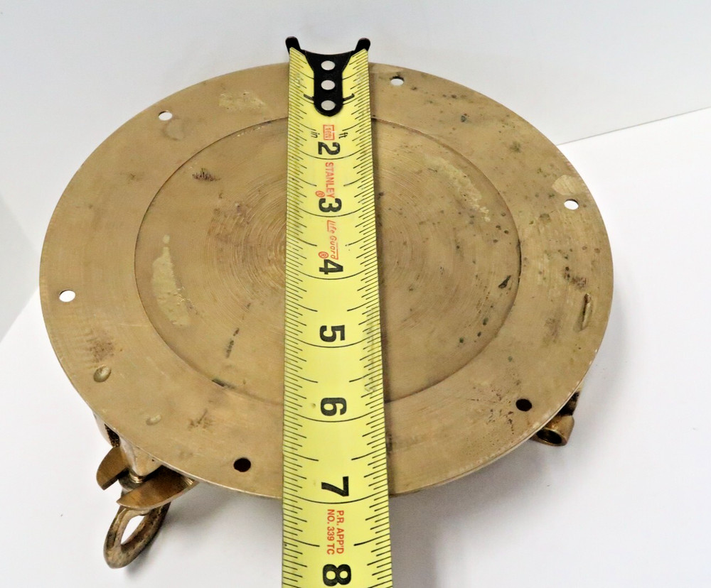 VINTAGE SHIP'S TIME BRASS QUARTZ CLOCK