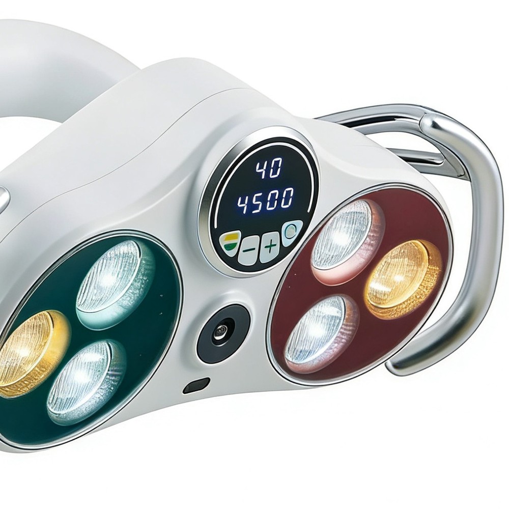 Ceiling-Mounted Dental LED Operation Light Sensor Lamp w/ Camera Video Recording