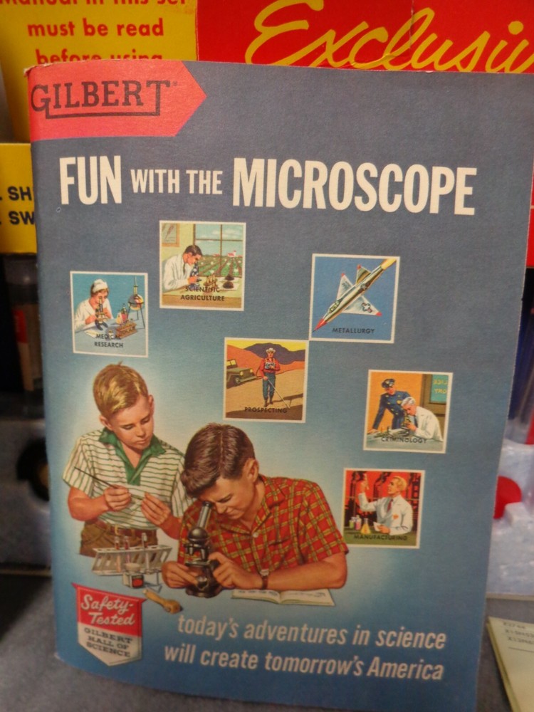 vintage Gilbert microscope and lab set no. 13094 Excellent condition