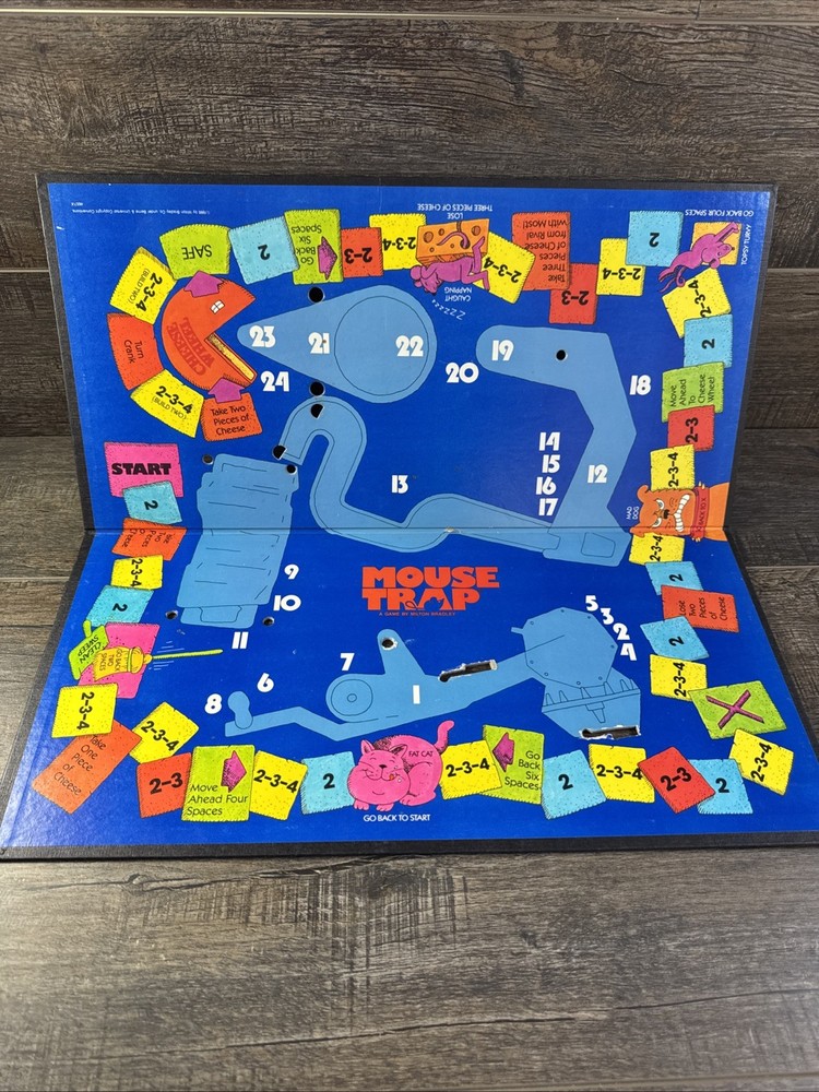 1986 Mouse Trap Board Game Replacement Board - BOARD ONLY