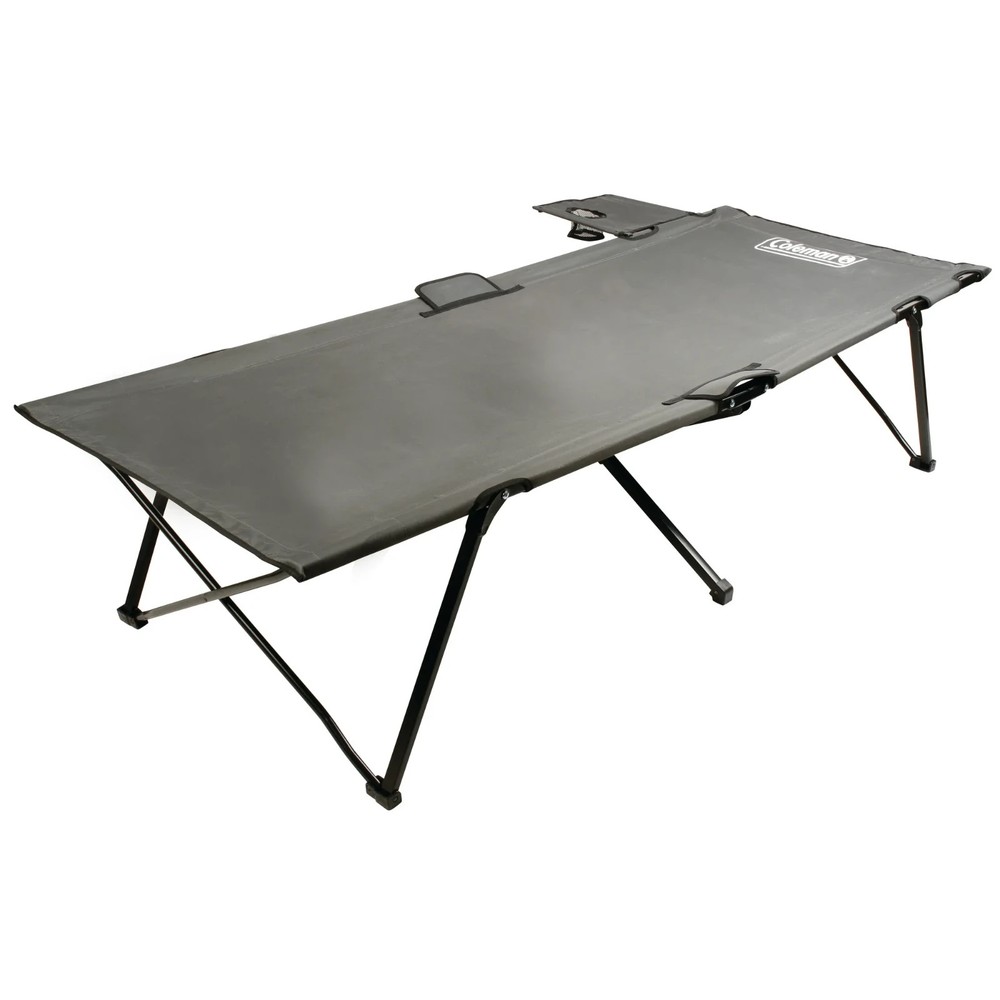 Coleman Pack-Away Camping Cot with Extra-Wide Design and Removable Side Table