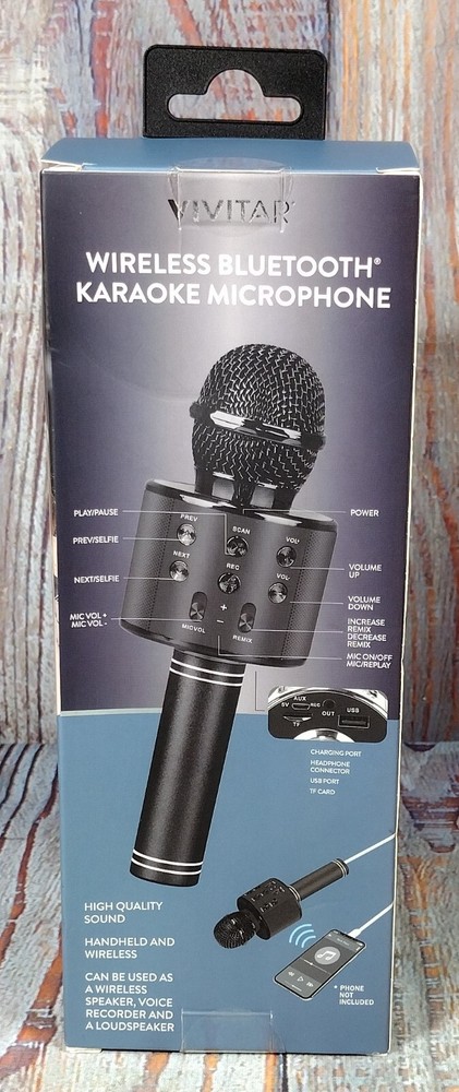 Vivitar Wireless Bluetooth Karaoke Microphone - BRAND NEW