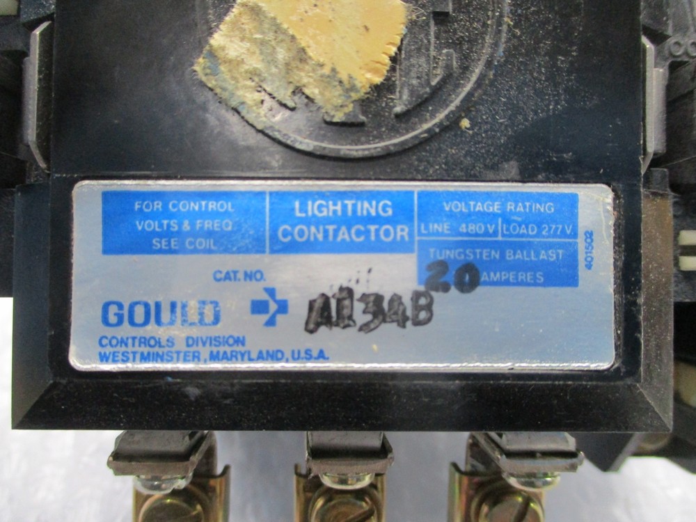 GOULD A134B CONTACTOR 480V NSNP