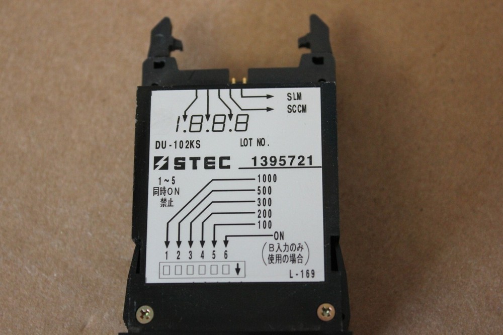 STEC Digital Mass Flow Controller Readout Panel Meter DU-102KS