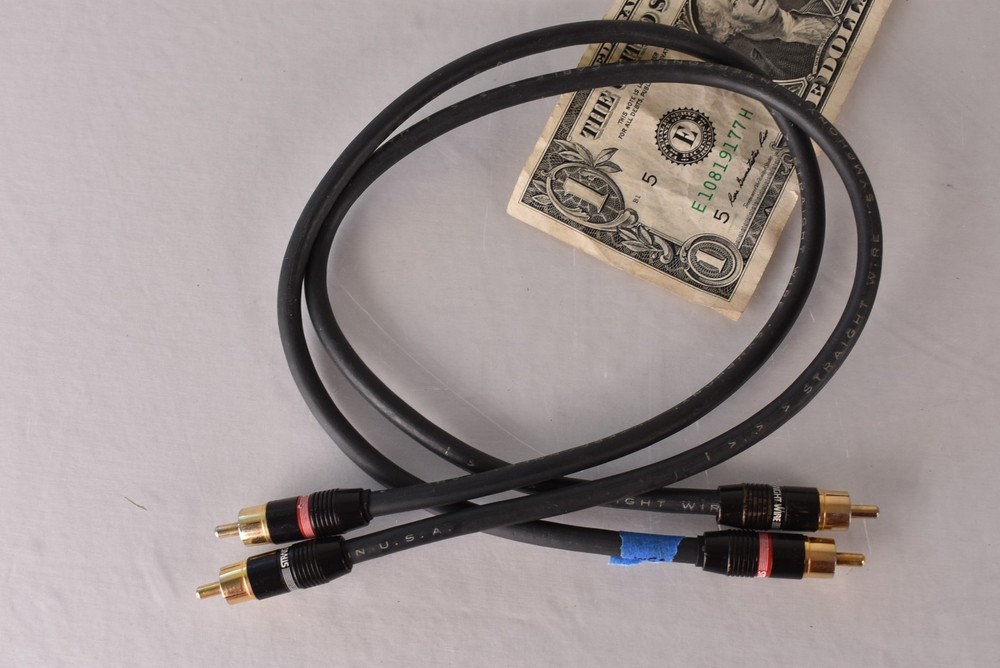 .5m Pair RCA Straight Wire Symphony Audio Interconnect Cables