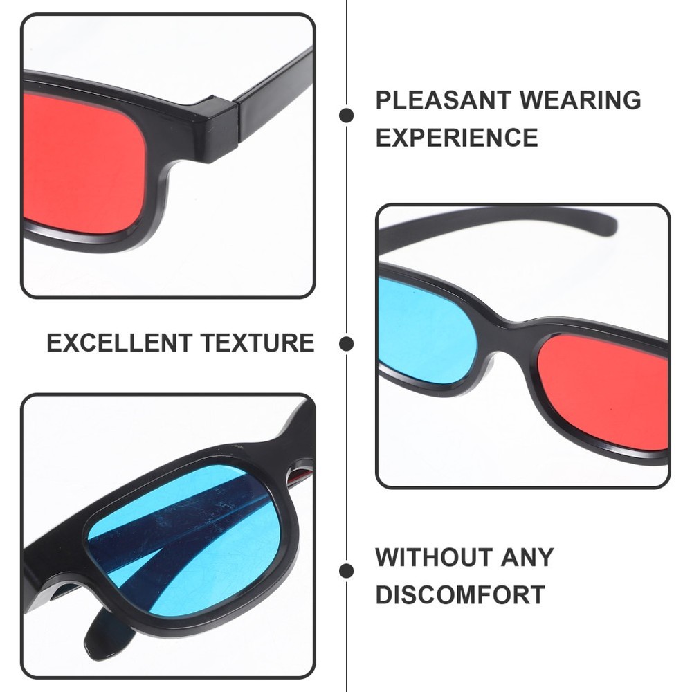 4 Pcs Game Glasses 3d Miss Scene Clear Frame Video Display