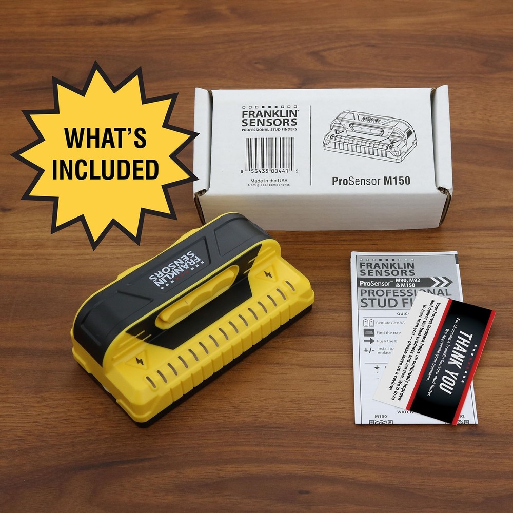 Franklin Sensors ProSensor M150/X990 Stud Finder with Live Wire Detection and...