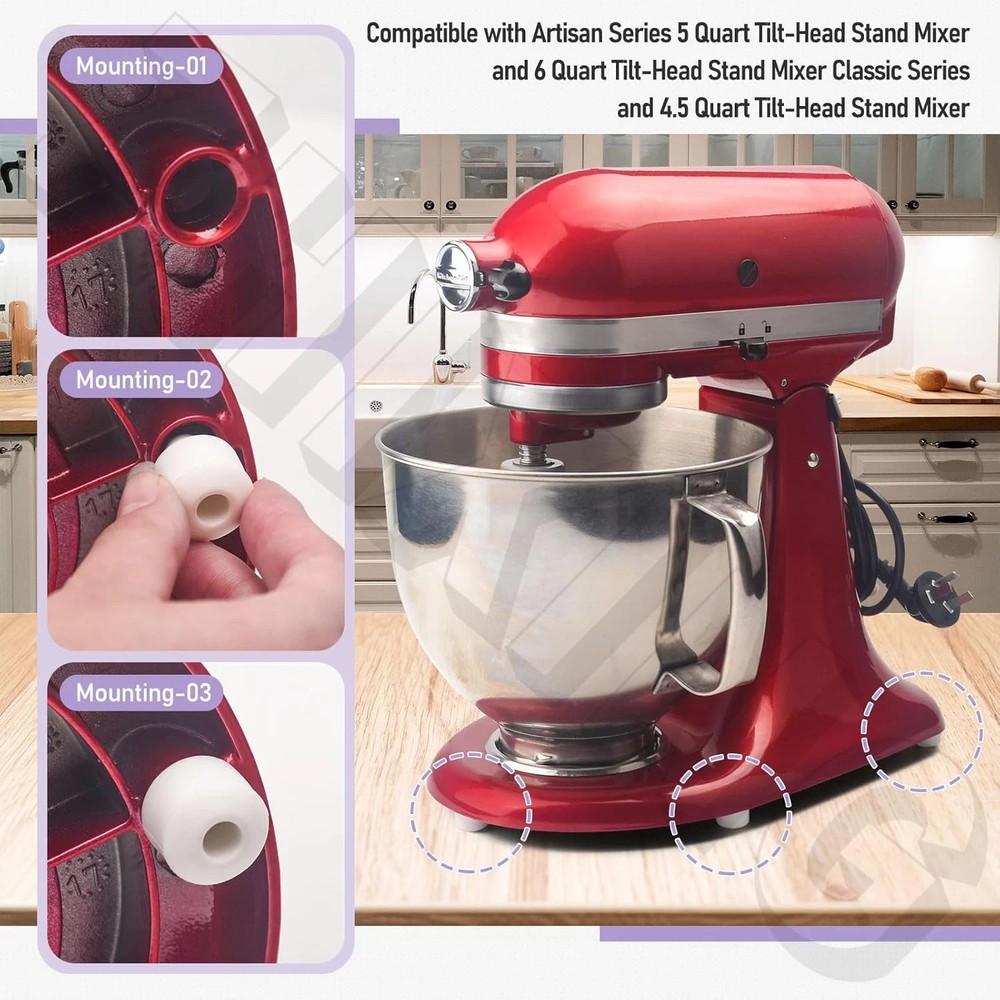 Stand Mixer Attachment Holders, Compatible with Kitchenaid Mixer & Flat Beater