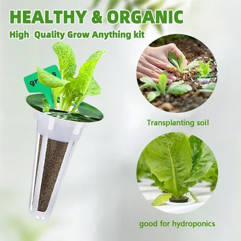 90pcs Hydroponic Seed Pod Kit Include 30pcs Plant Replacement Basket Containe...