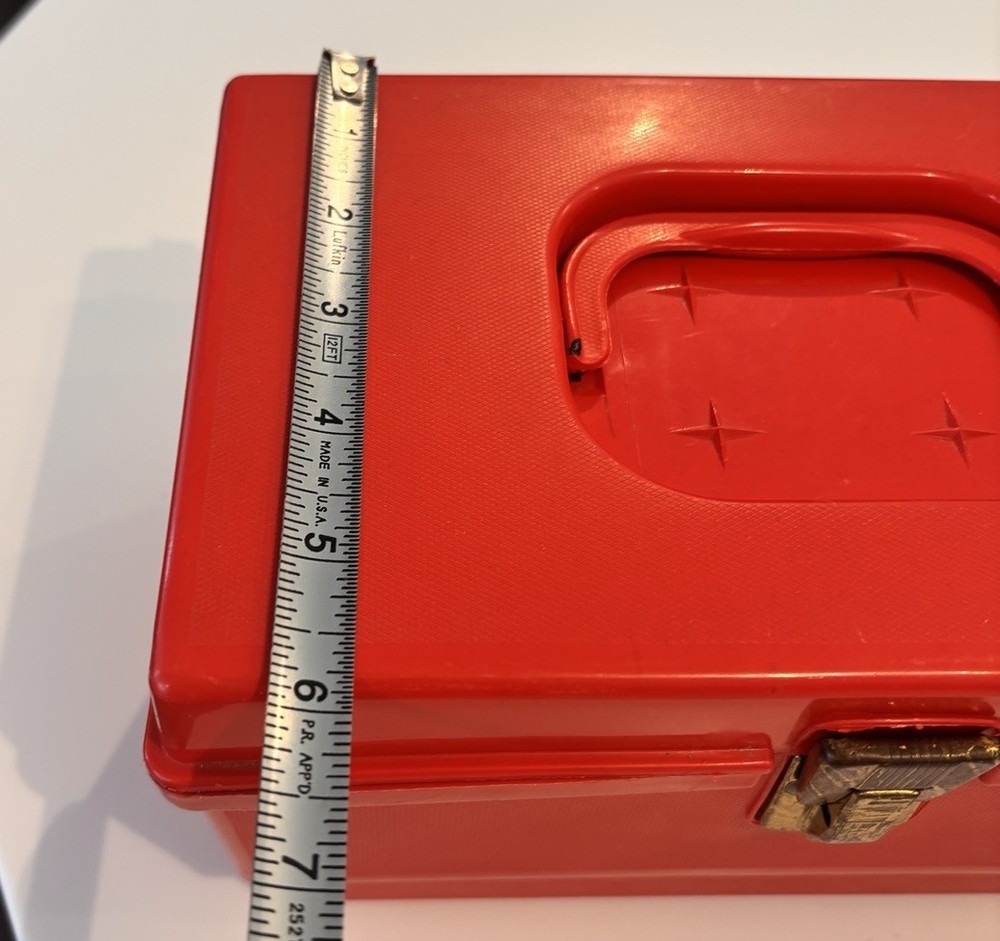 Vintage Wilson Wil-Hold Sewing Red Box Medium Size Plastic