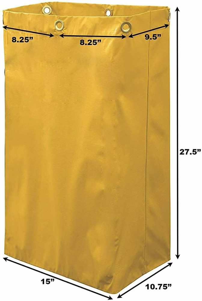 Janitorial cart Replacement Bag Yellow