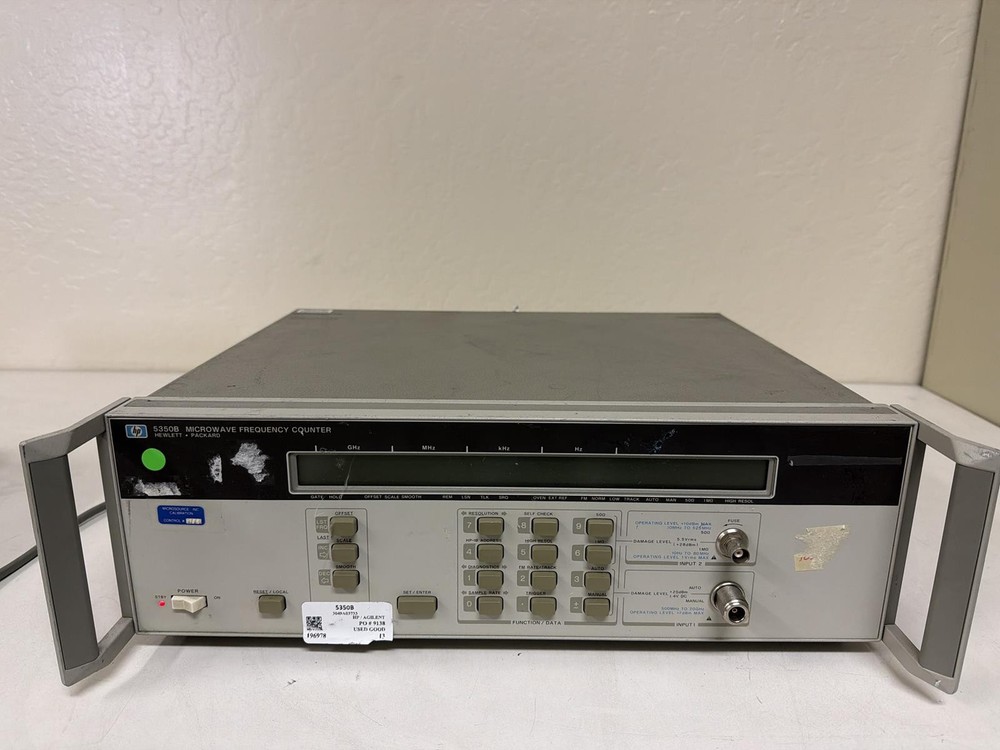 HP 5350B MICROWAVE FREQUENCY COUNTER, POWER ON TEST ONLY