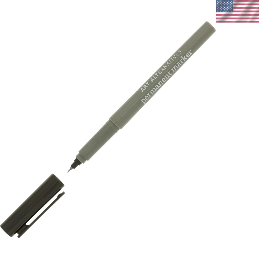 Durable Extra-Fine Black Marker - Permanent Ink for Diverse Surfaces & Styles