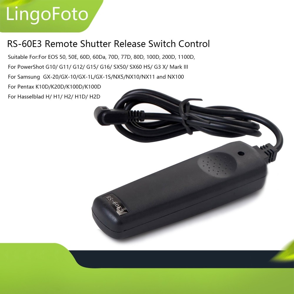 RS-60E3 Remote Shutter Release Switch Control for EOS 750D 700D 1100D PowerShot
