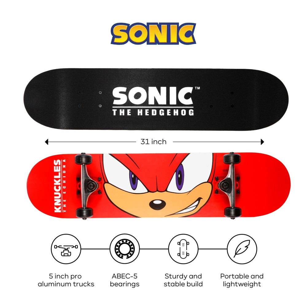 Sonic 31" Popsicle Skateboard - Knuckles