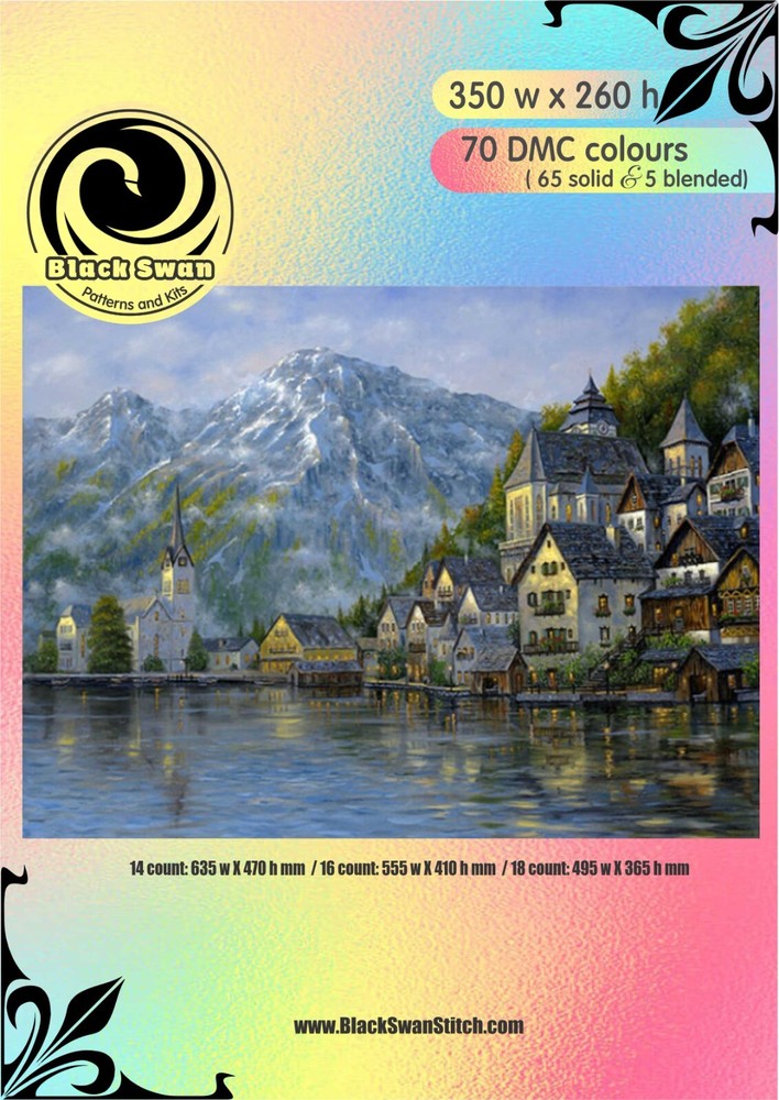 Hallstatt-Austria 1054 Chart Counted Cross Stitch Pattern
