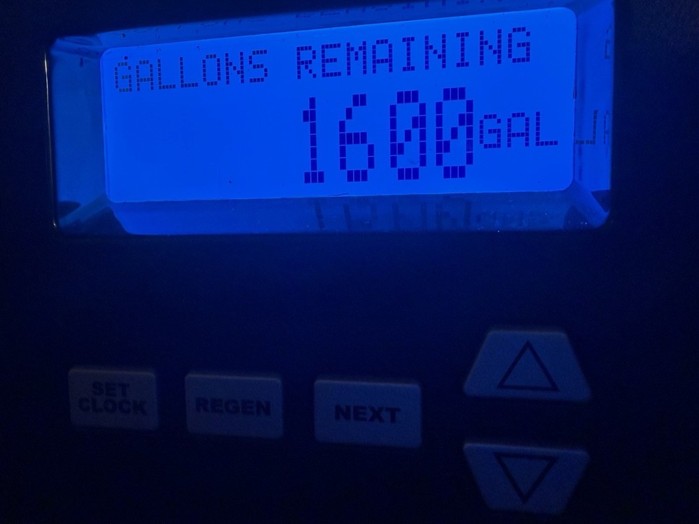 Clack WS1 control valve Water Softener & Bypass