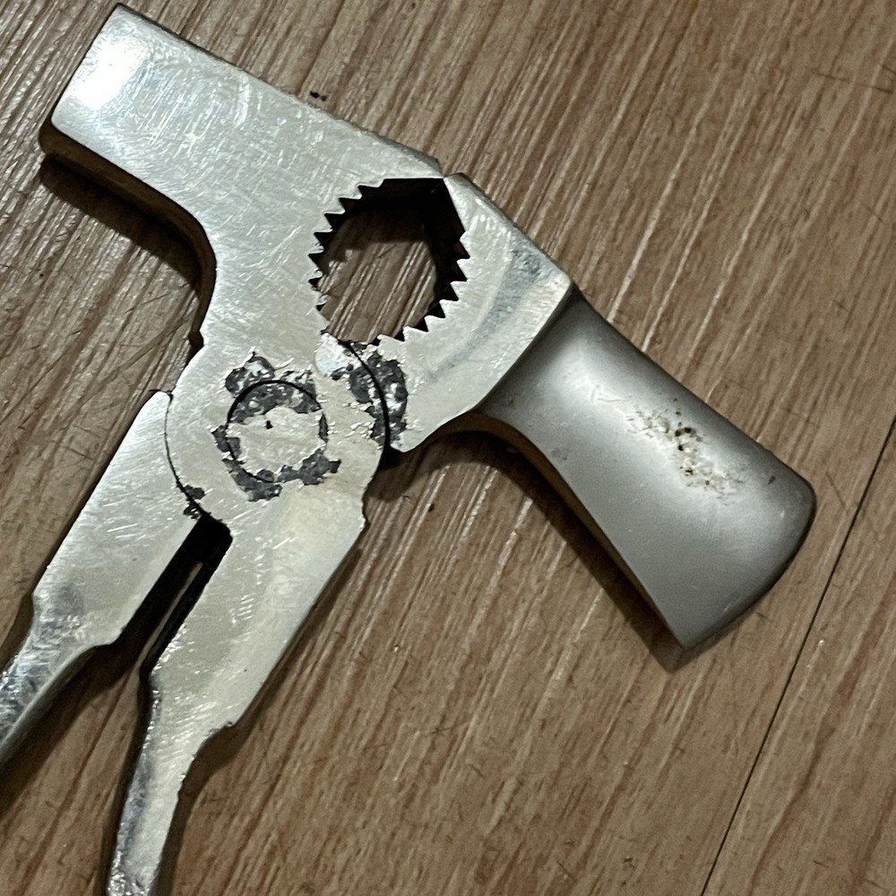 GOTT Germany Multi Tool Pliers Axe Hammer Screwdriver Nail Puller Chrome