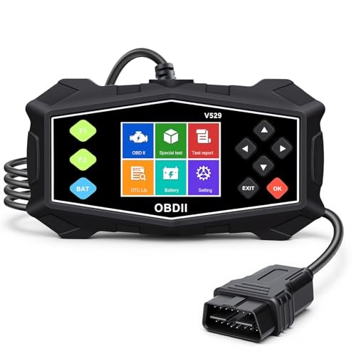 OBD2 Scanner Diagnostic Tool - Car Scanner with Battery Tester - Engine Light