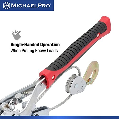 MP009089 4-Ton Power Hand Winch Puller | Double Gear Winch Puller for
