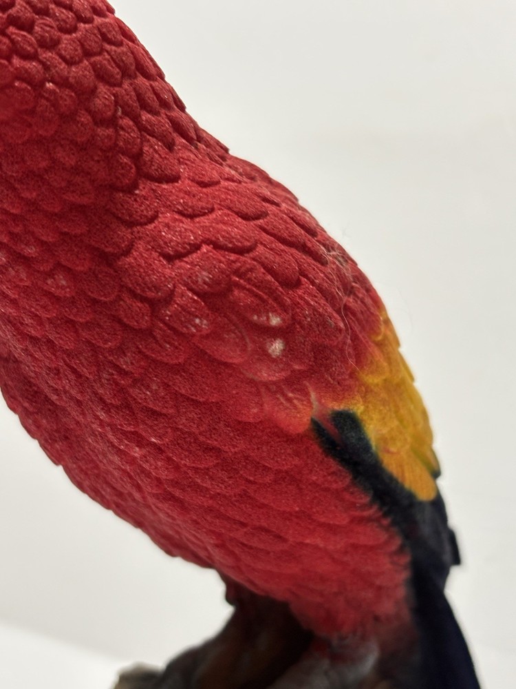 Vintage Sand Art Parrot/ Macaw, 9” Tall