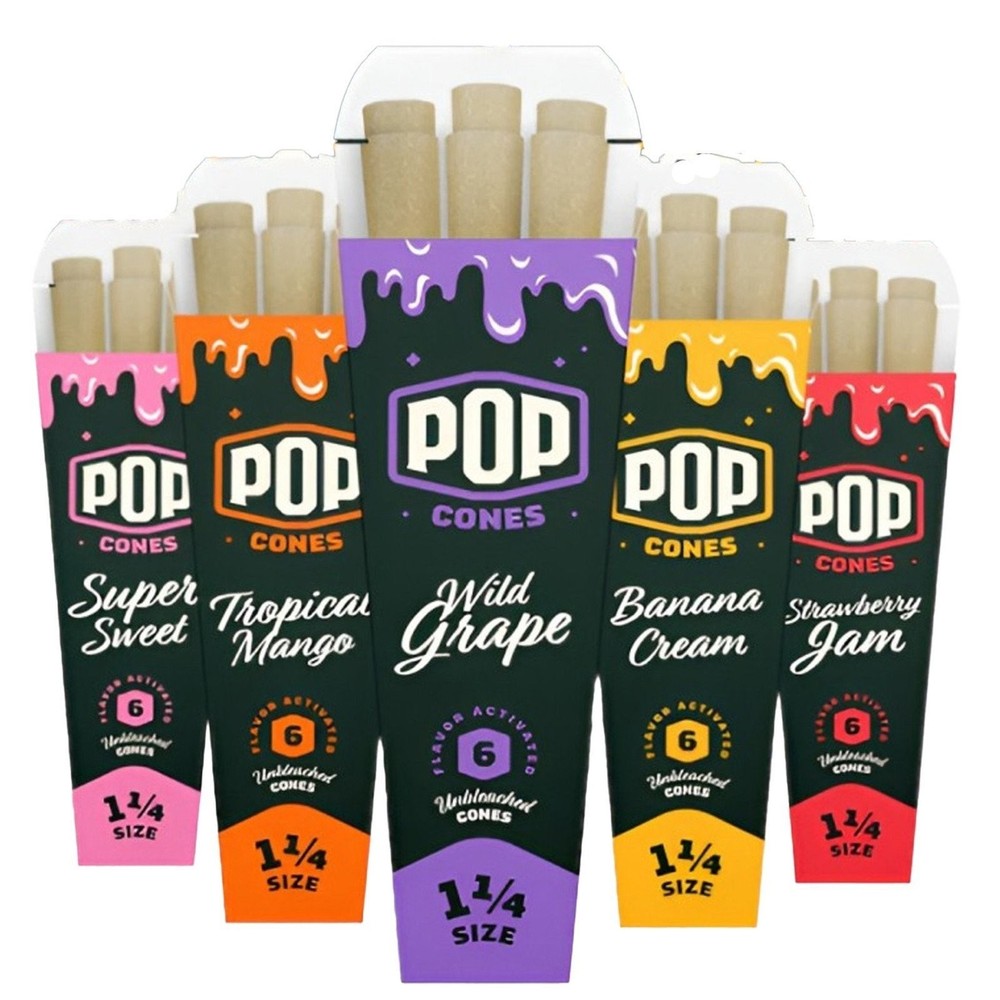 5 Pack Pop Cones Variety Pack - 1 1/4 - Unbleached