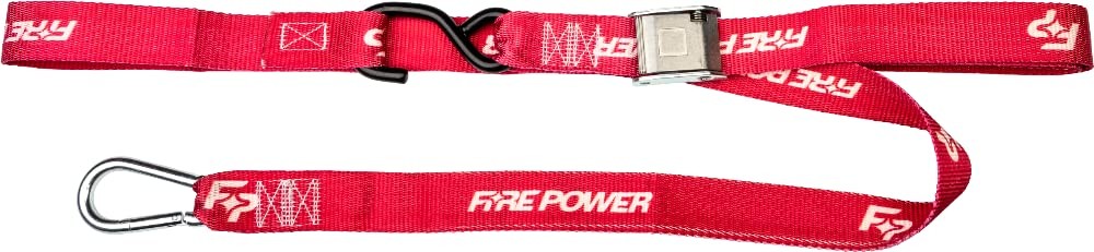 Fire Power 1.5" Tie-Down Soft-Tye Red 2/Pk