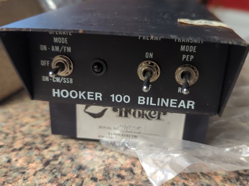 Vintage HOOKER 100 UNTESTED FOR DISPLAY ONLY