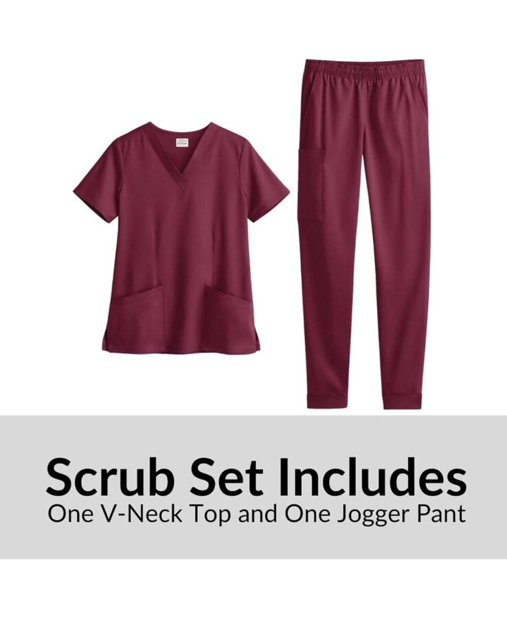 Tafford Active Stretch Women's Cargo Jogger Scrub Set