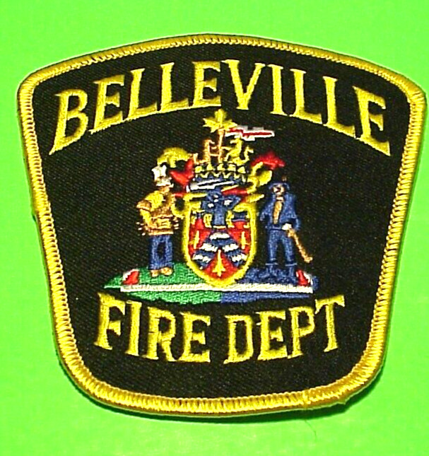 BELLEVILLE  ONTARIO  CANADA  4"  FIRE DEPT  PATCH  FREE SHIPPING!!!