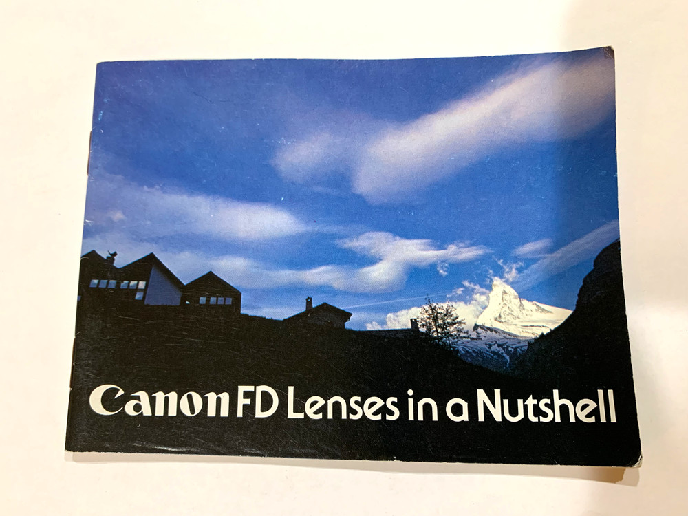 Canon FD Lenses in a Nutshell System Guide Manual