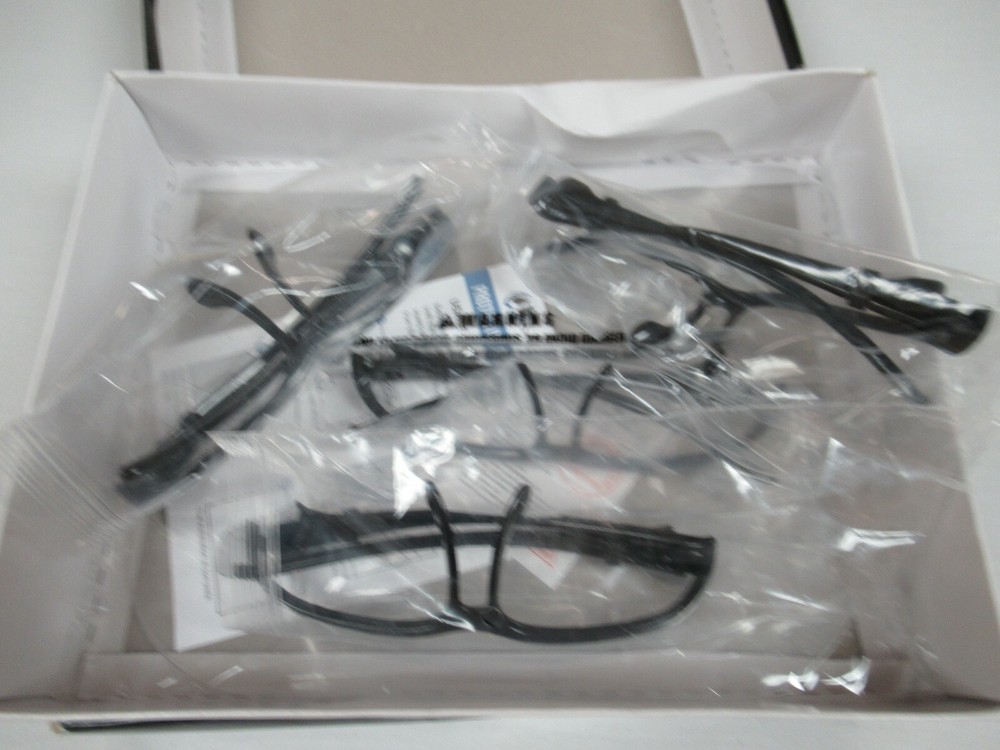 PROTECTIVE FACE SHEILDS WITH BLACK GLASSES FRAMES SEALED COVERS 4 PACK