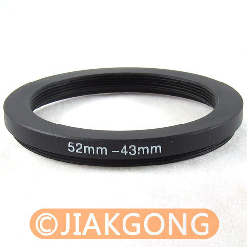 52mm-43mm 52-43 Step Down Filter Ring Stepping Adapter