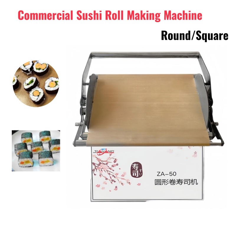 Round/Square Sushi Roll Making Machine Tabletop Sushi Forming Roller Maker New