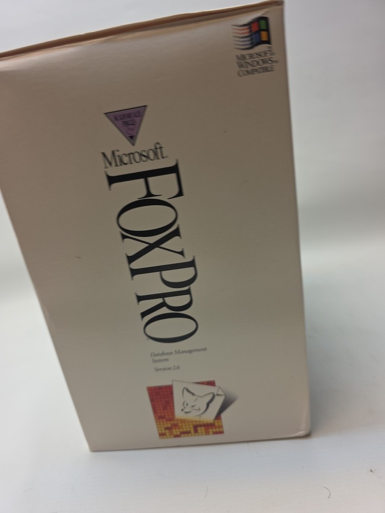 Microsoft FoxPro Database Management System Version 2.6 VTG 1994 - New Open Box