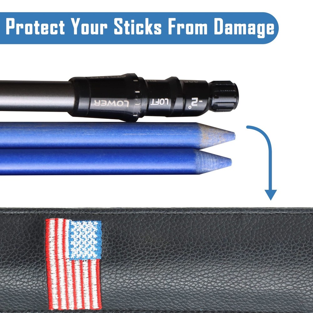 Golf Alignment Stick Cover Case Holder Hold at Least 3 Sticks