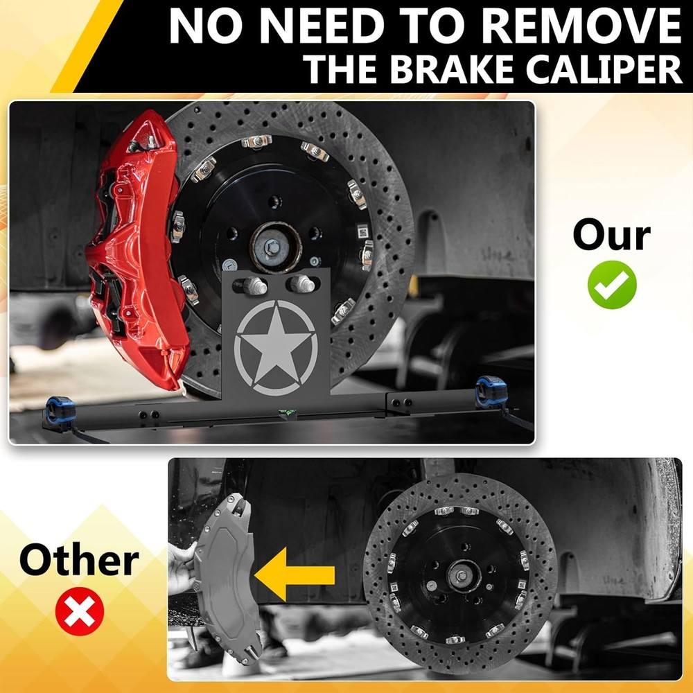 Heavy-Duty Toe Alignment Plate Tool – No Caliper Removal Needed, Includes