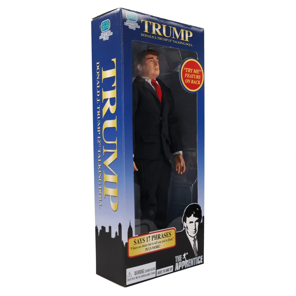 The Apprentice Talking Donald Trump Doll 12 Inch, Blue