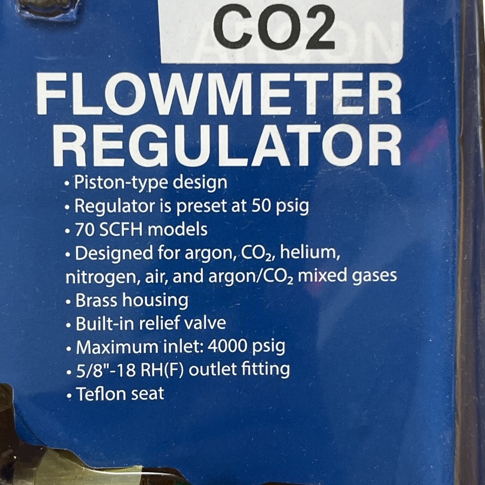 Blue Star Flowmeter Regulator - Argon #BS1480CD