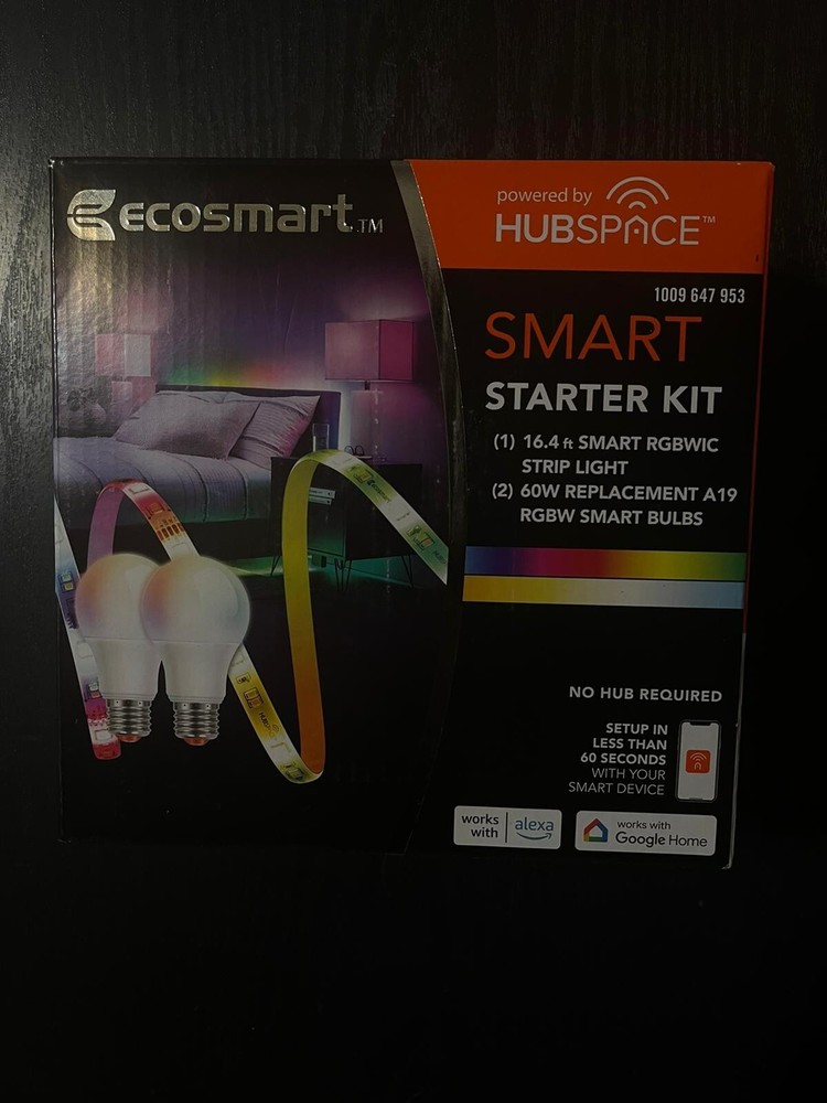 ecosmart SMART Starter Kit (Color Changing LED Strip Light & Smart Bulbs) - NEW