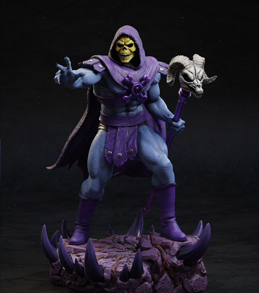 UNPAINTED Masters Universe Skeletor 3d Printed Model Kit
