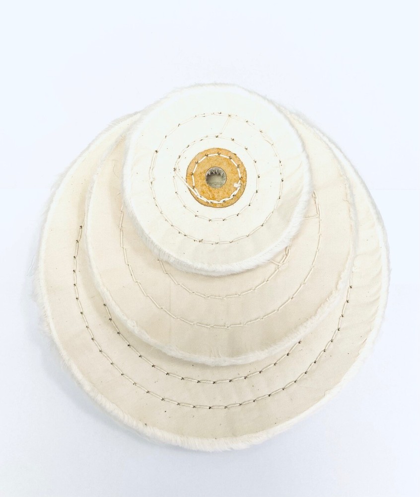 4"6"8" BUFFING SOFT 1/2" POLISHING BUFFER POLISH WHEEL FOR BENCH GRINDER