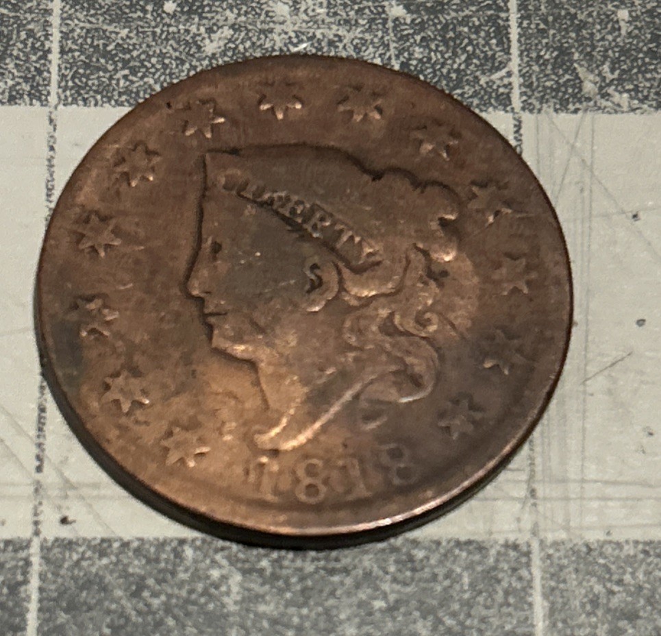 1818 Matron (Coronet) Head Large –  Early Copper